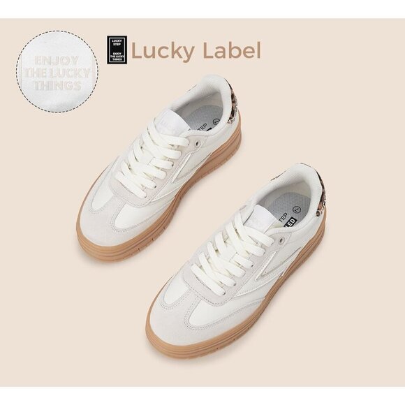 🆕Women's White/Grey Classic Fashion Sneakers Leather Comfy Breathable Shoes - Picture 4 of 9